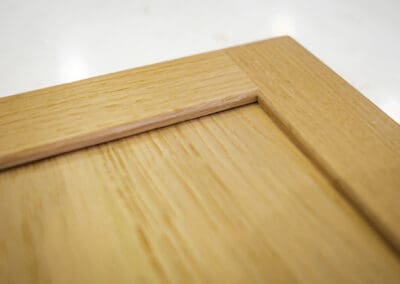 Mangan Woodcraft closeup of wooden detail on kitchen cabinet