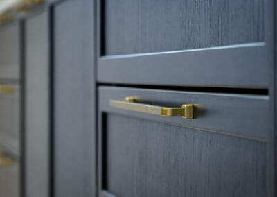 Modern black kitchen drawers Mangan Woodcraft