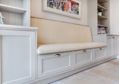 White seating area for kitchen or dining area Mangan Woodcraft ()
