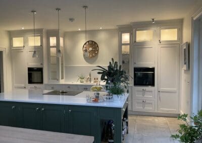 In Frame kitchen Mangan Woodcraft white style on display in our showroom in Trim ()